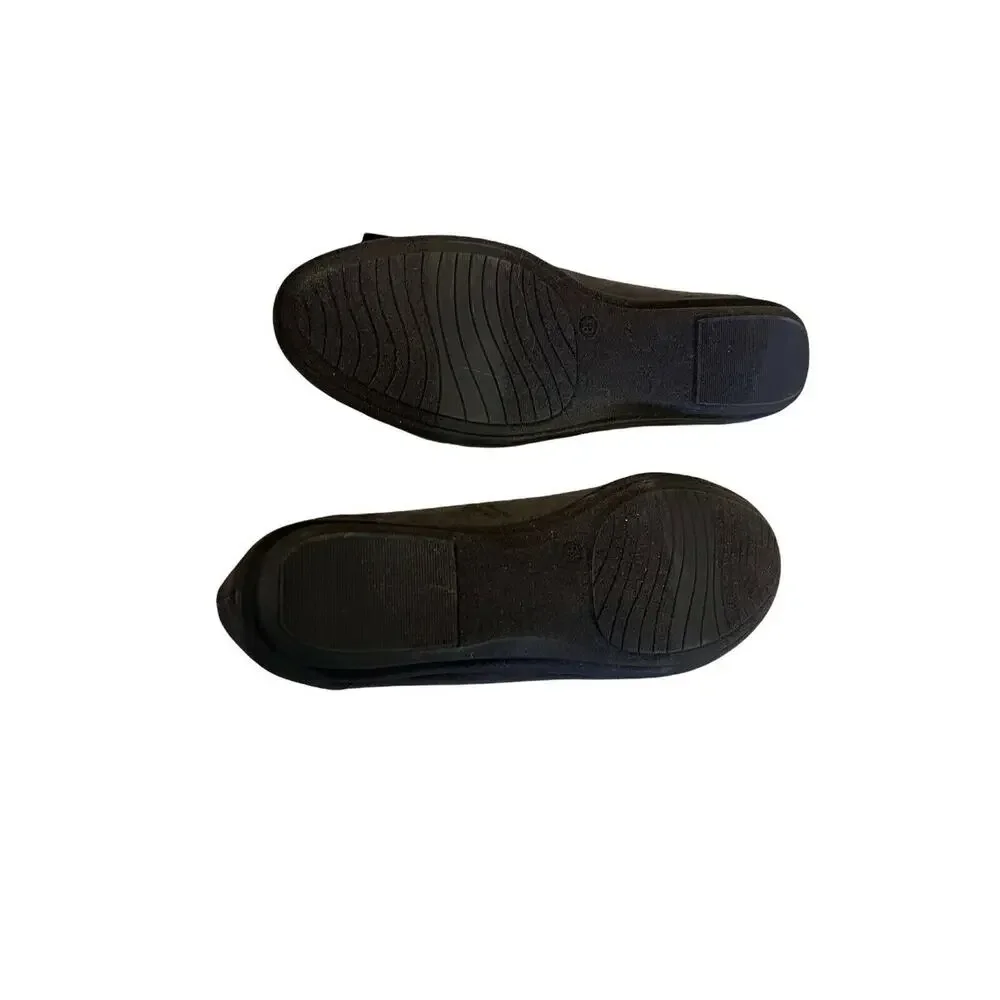 Pesaro Bernadette Gray Brown Suede Ballet Flats - Size 8.5 M
